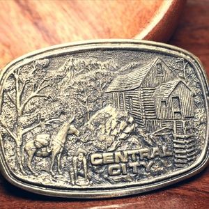 Vintage Belt Buckle-Central City,CO-1983 Hand Made